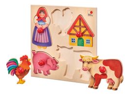 puzzle de la ferme 5 pcs / 5-teiliges Bauernhof-Puzzle