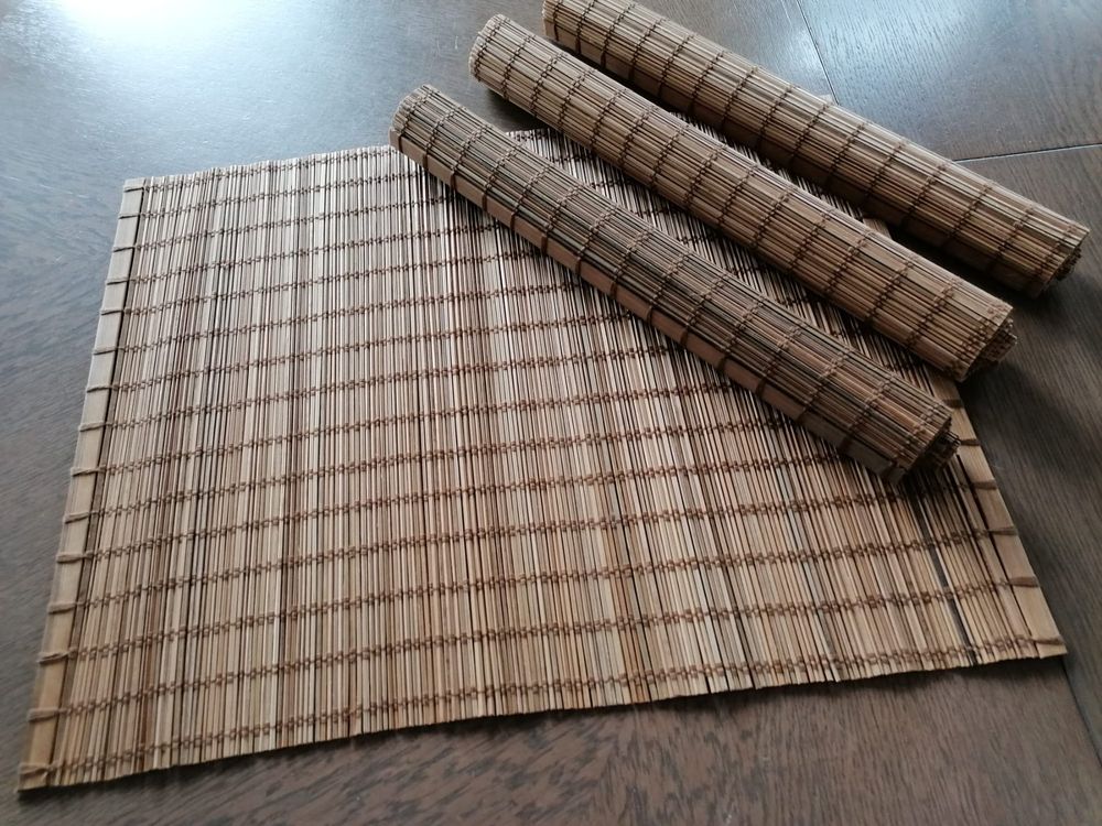 Set Mit 4 Waschbaren Tischsets Aus Vinyl – Rutschfest, Hitzebeständig, Größe 45,7 X 30,5 Cm, Graues Rautenmuster