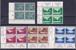 PP 1956 im 4er-Block Eckrand, postfrisch**