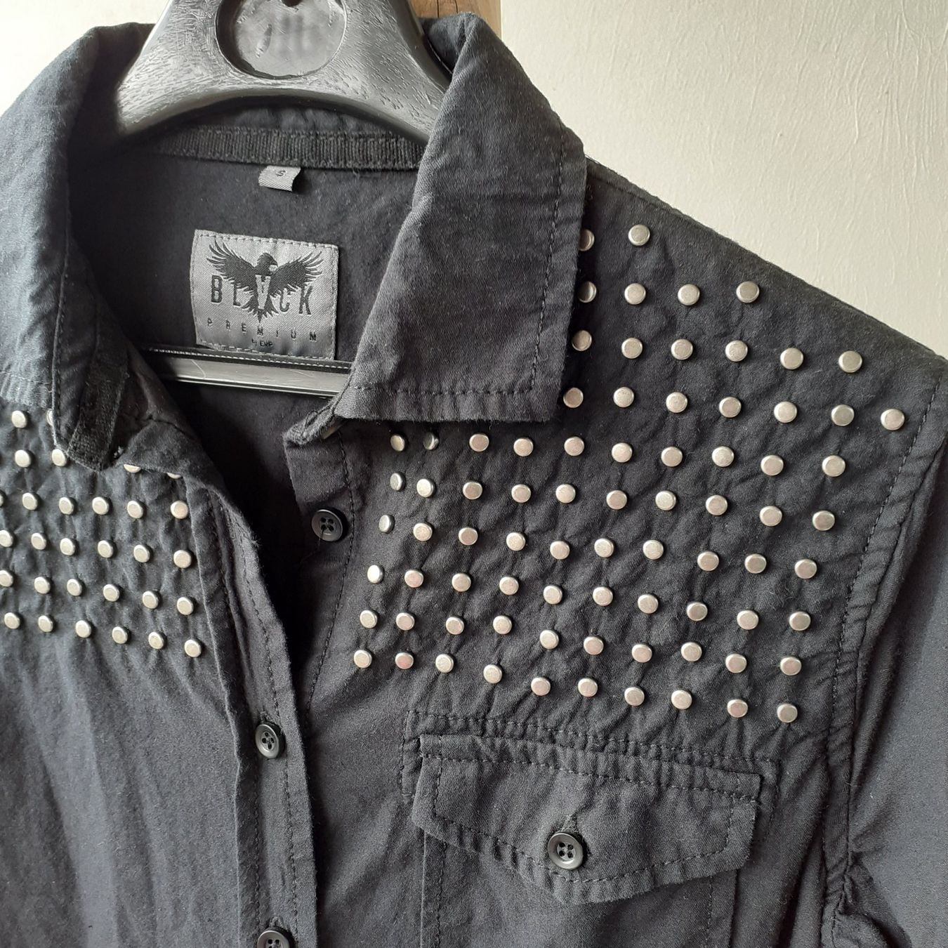 Blusen: EMP Black Premium Hemd, S – Gebraucht aus Bern von Solarsystem 6