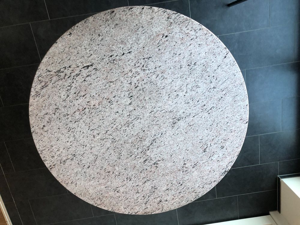 Granit Tischplatte (rund 120 cm) GartenSteintischplatte Kaufen auf