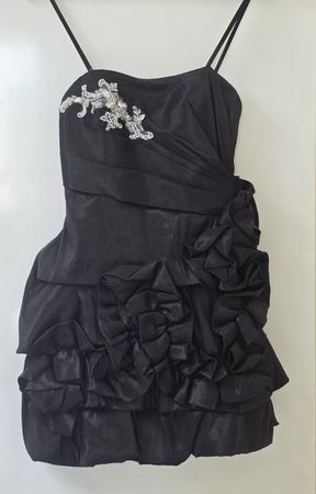 Magic Nights Kleid Gr  XS/S Schwarz mit Applikation Neu