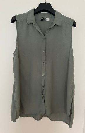 Luftige Bluse/Top, Gr. 38, Khaki - ideal für Sommer!