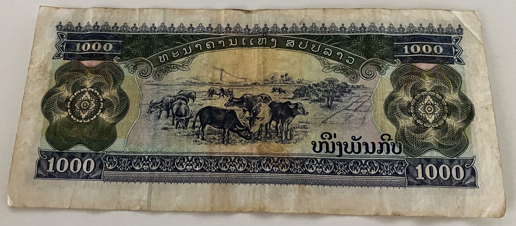 Banconote: Laos 1000 Kip 2003 – Usato da Algetshausen venduto da Carrhard 1