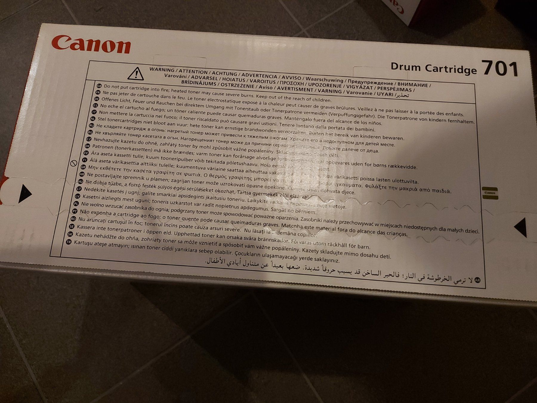 Canon Cartucce per stampanti & toner: Canon Drum Cartridge 701 – Nuovo e nell'imballaggio originale da VUADENS venduto da momy 4