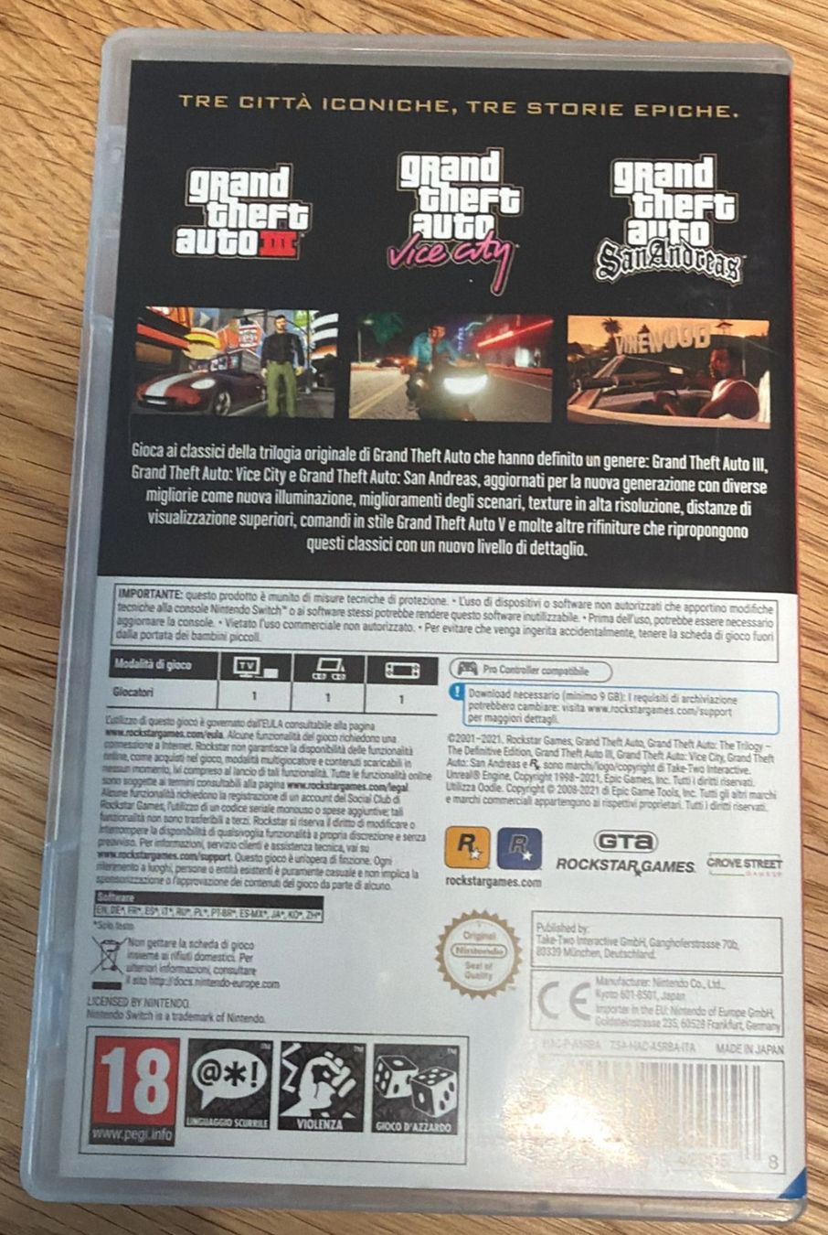 Nintendo Giochi: NINTENDO SWITCH GRAND THEFT AUTO THE TRILOGY – Usato da Zürich venduto da Frei-Occasionen 1