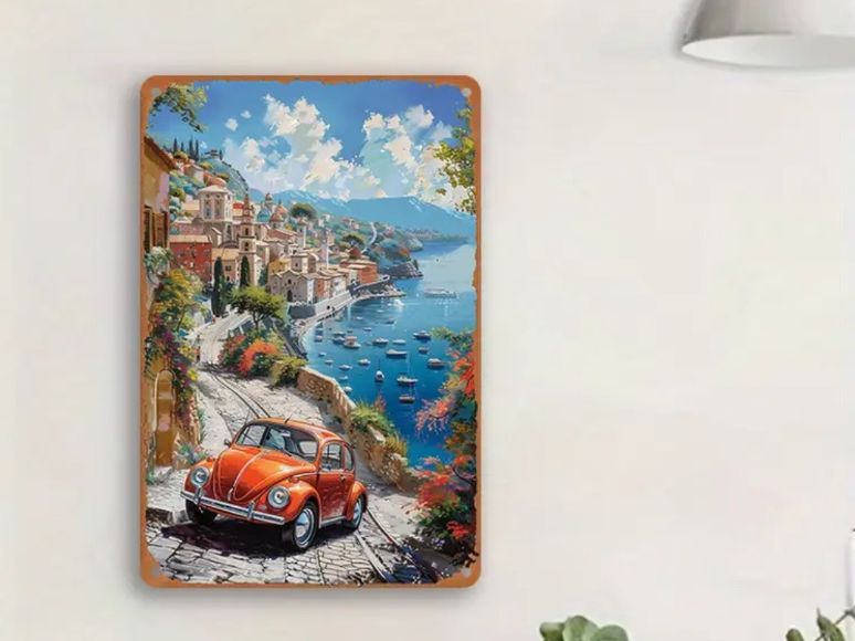 Tutte le decorazioni: Wanddeko Blechschild Käfer Oldtimer Retro – Nuovo e nell'imballaggio originale da Langnau am Albis venduto da leni.kant 1