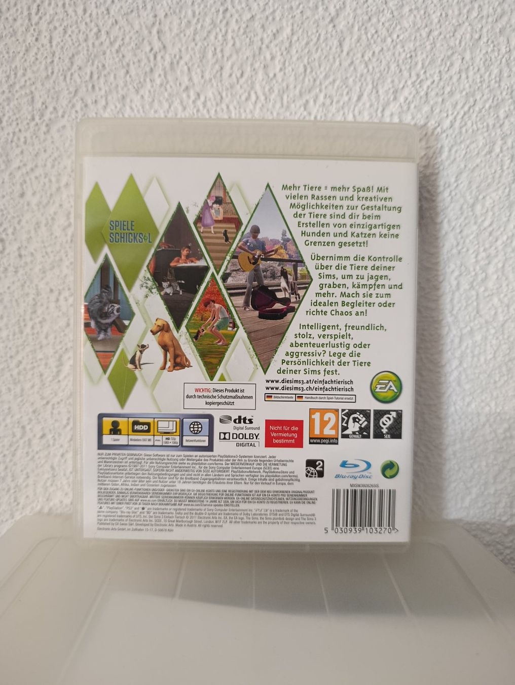 Sony Giochi: Die Sims 3: Einfach Tierisch - Playstation 3 – Usato da Wil SG venduto da Donaldus 1