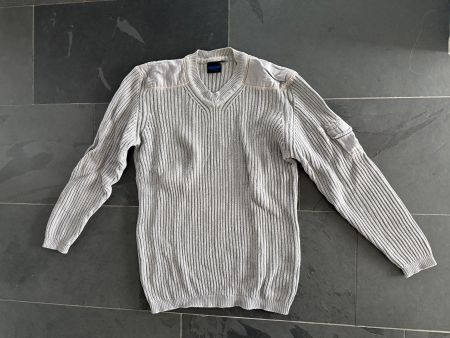 Grauer GATSBY CASUALS Herren Pullover aus Baumwolle, Gr. L