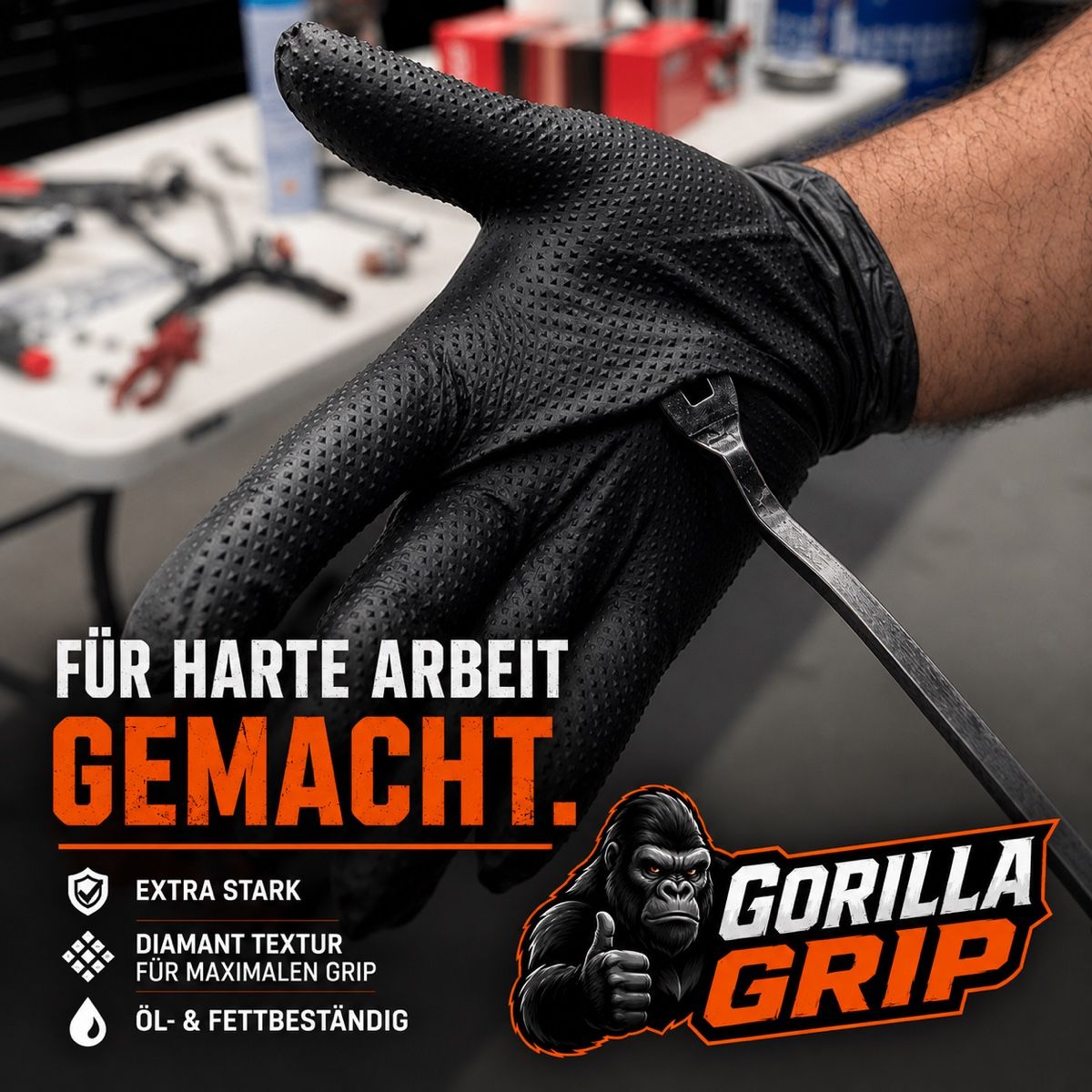 Gants & mitaines : GorillaGrip Nitril Handschuhe – Neuf avec emballage d'origine à Rikon im Tösstal par sec_9hmf 5