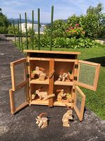 Pastorini Kaninchenstall mit 6 beweglichen Hasen