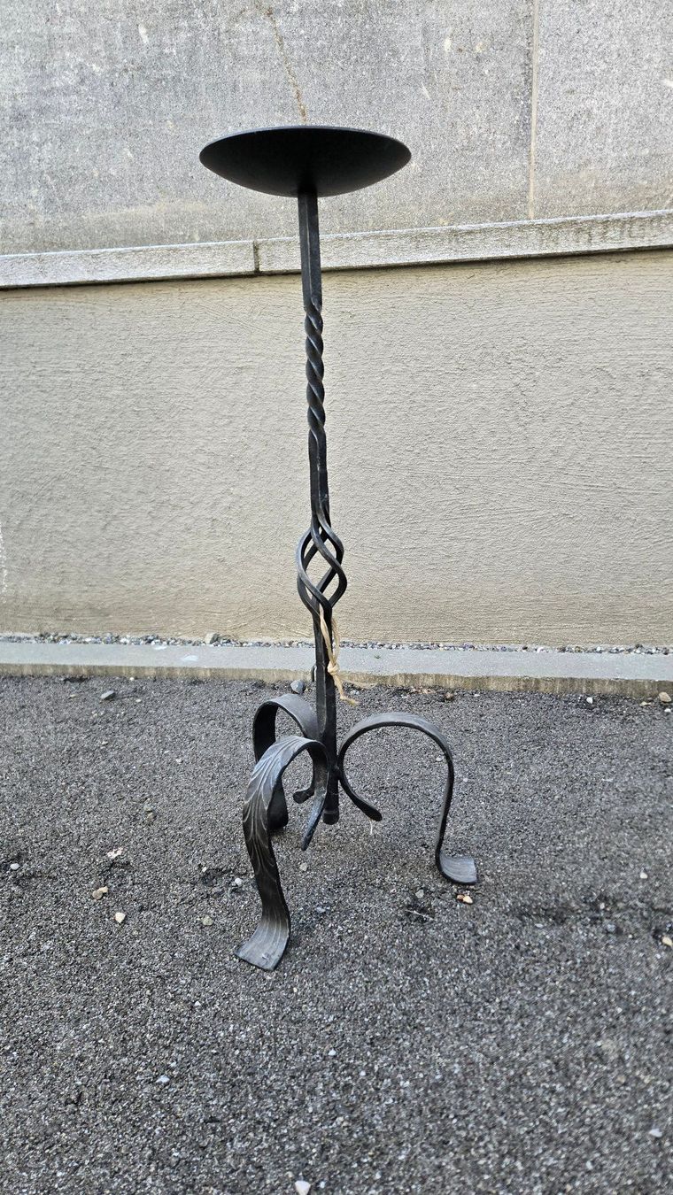 Portacandele: 2 Kerzenständer, Metall, H 72 cm – Usato da Winterthur venduto da meinweinkeller 4