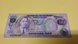 Philippine 100 Piso Banknote - Seltene Sammlermünze