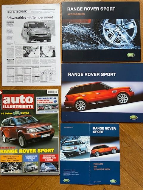 Land Rover RANGE ROVER SPORT Prospekt Konvolut brochure lot (Gebraucht ...