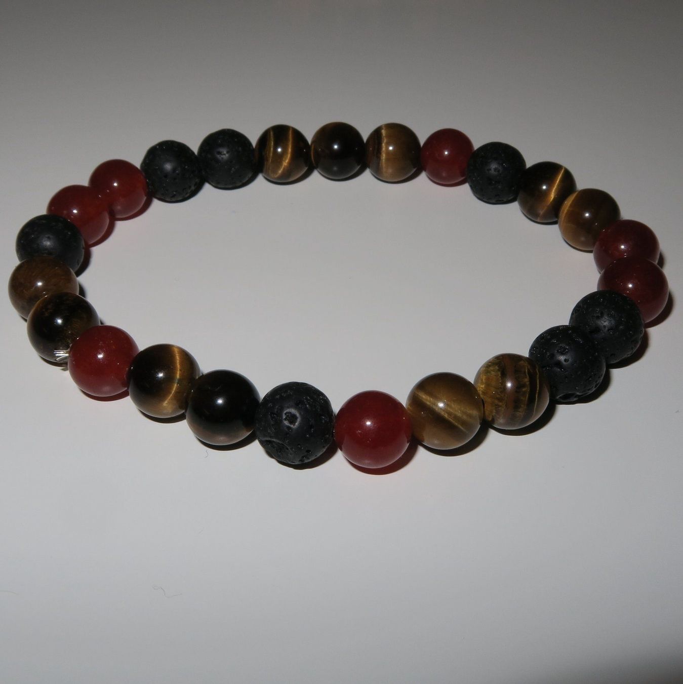 Bracciali & Braccialetti: Herren Armband - Edelstein LAVA, TÜRKIS – Nuovo e nell'imballaggio originale da Visp venduto da steinschmuckwelt 4