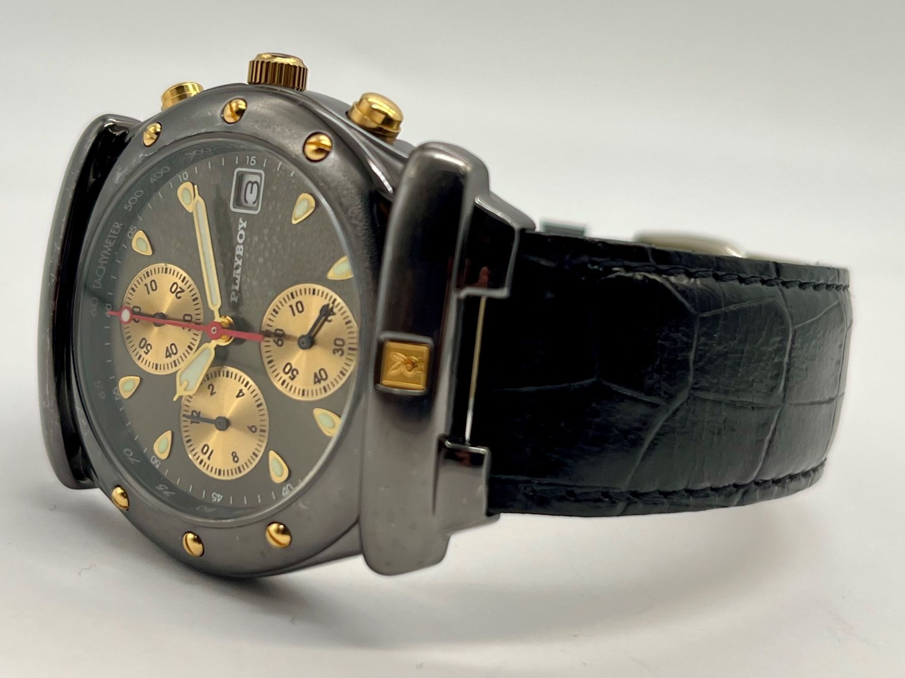 Playboy Orologi: Playboy by Time Force Chronograph Armbanduhr-NOS – Nuovo (secondo la descrizione) da Aarau venduto da VelEis_Watches 6