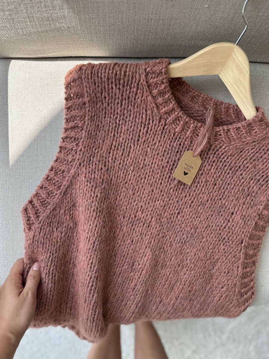 Gilets: Handgestrickter Pullunder aus Baby Alpaca Wolle – Neuf (Voir description) à Ormalingen par nude.knits 1