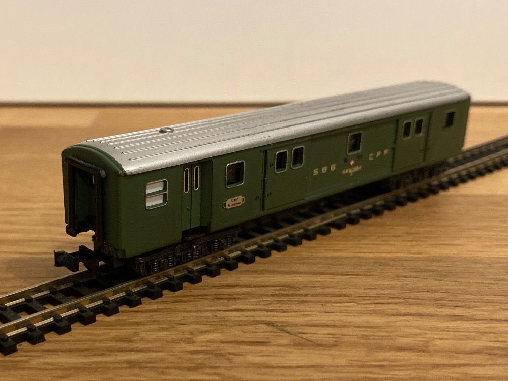 Trix Modellini di ferrovie: Minitrix 3027 SBB Gepäckwagen – Nuovo (secondo la descrizione) da Schlierbach venduto da Look8 2
