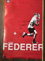 Federer Plakat Autogramm Federer und chiudinelli