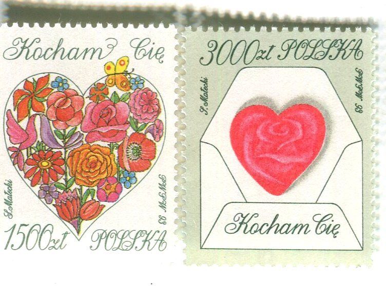Alle Briefmarken: Briefmarken "Valentinstag". Polen – Neu und originalverpackt aus Basel von Butsch5