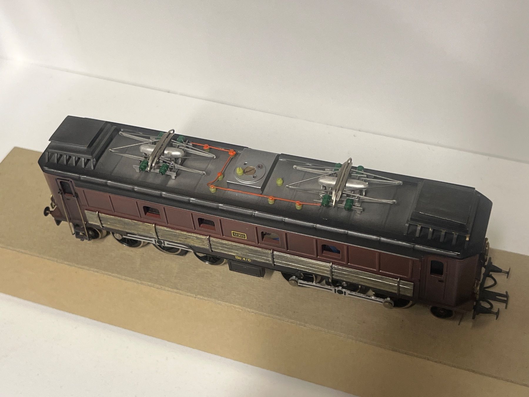 Modellini di ferrovie: Swisstoys Be4/6 braun Messing H0/DC – Usato da Geroldswil venduto da TopTrain54 3