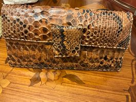 Schlangenleder Clutch