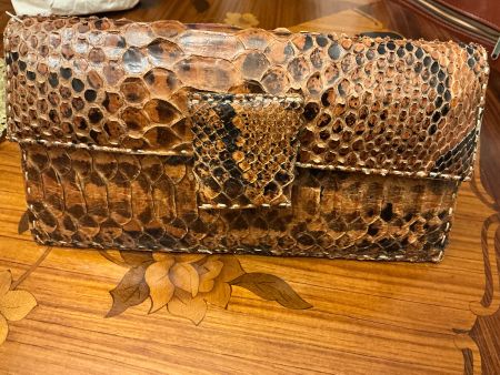 Schlangenleder Clutch
