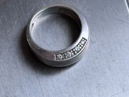 Silber DESIGNERRING Ufotasse ( Grösse 50)