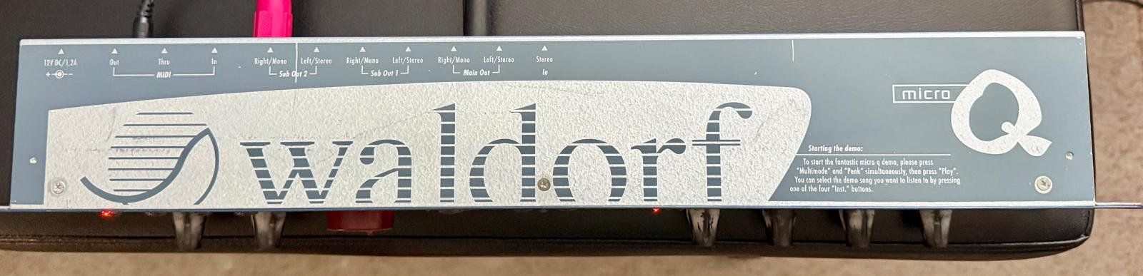 Waldorf Strumenti musicali: Waldorf Micro Q Blue Rackmount Synthesizer – Usato da Diepflingen venduto da T096241 1