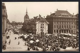 AK Bern, Bärenplatz mit Cafe Federal