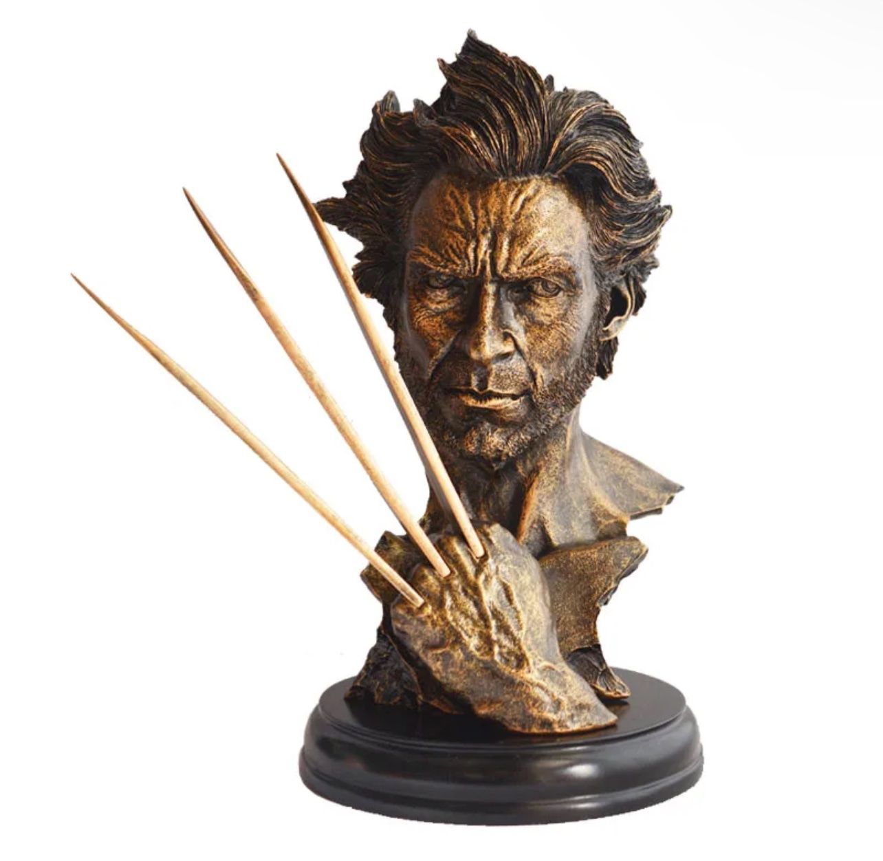Figuren: 30cm Hohe Wolverine Statue 2kg Farbe: Gold/Silber – Neu (gemäss Beschreibung) aus Lohn-Ammannsegg von JarvisSystem2.0 3