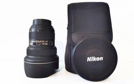 AF-S Nikkor 14-24mm f/2.8G ED und Tasche