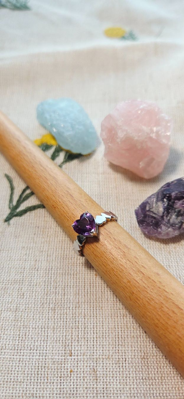 Ringe: NEW - S925 Amethyst Ring (Adjustable) – Neu (gemäss Beschreibung) aus Zürich von cin_wcf6 1