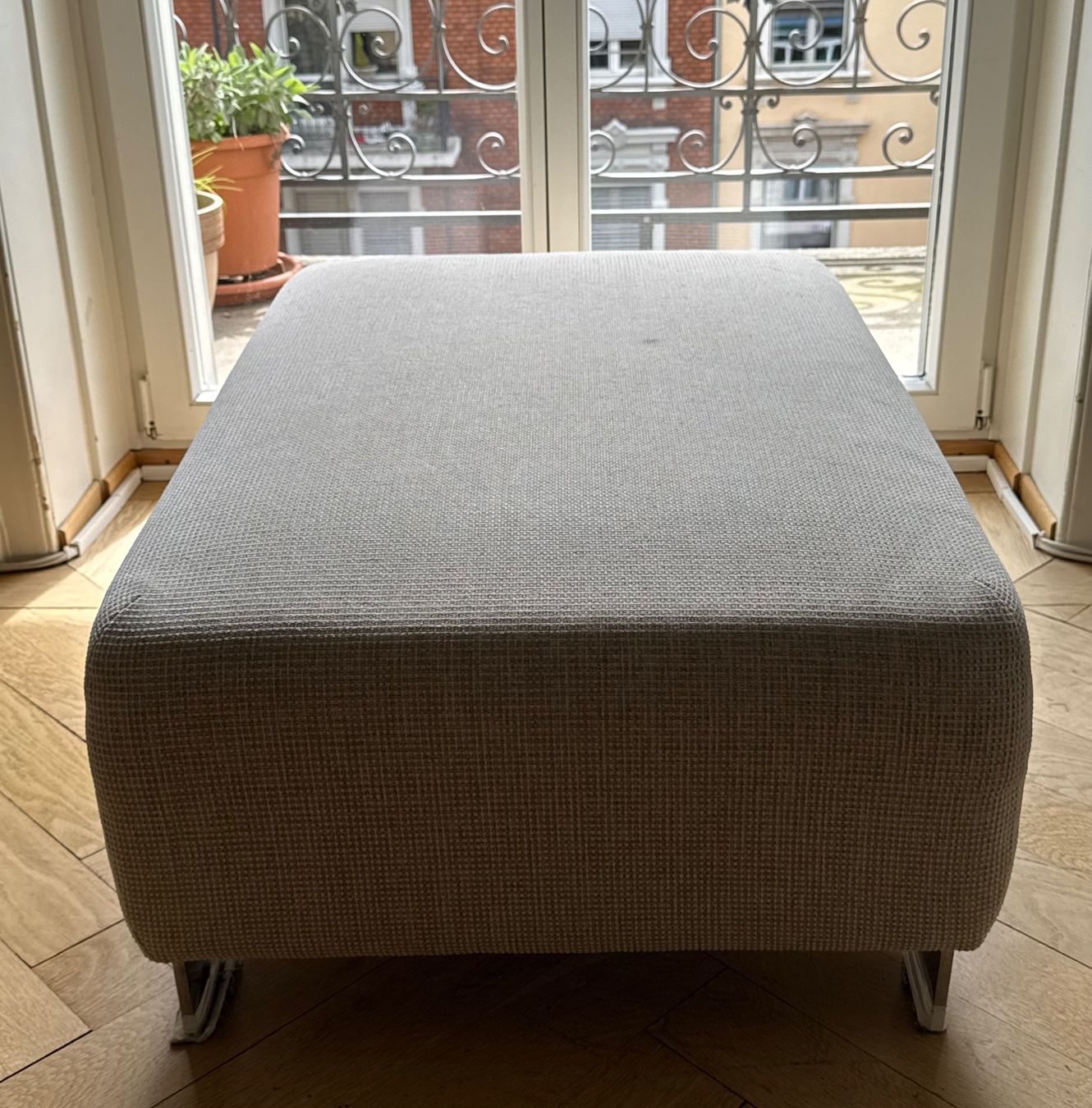 Pfister Hocker: (Sofa) Hocker beige, 95 x 65 x 40 cm – Gebraucht aus Zürich von Bertis5 1