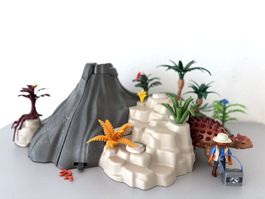 Playmobil Vulkanausbruch Vulkan Dinosaurier Dino
