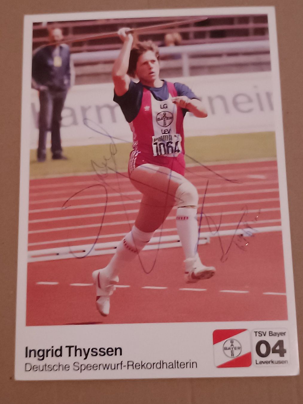 Autogramme: Ingrid Thyssen - Leichtathletik - original signiert – Gebraucht aus Menziken von Autogramme
