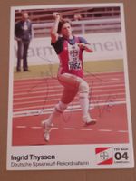 Ingrid Thyssen - Leichtathletik - original signiert