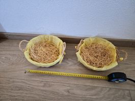 Corbeilles décoratives en osier, thème de Pâques!