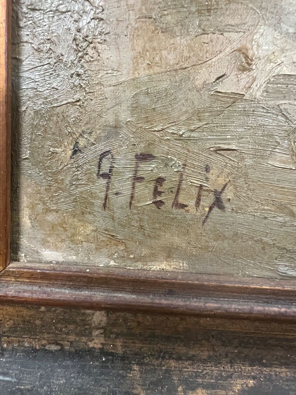 Gemälde: ANCIENNE HUILE SUR TOILE SIGNÉE – Gebraucht aus Genève von Qanil77 2