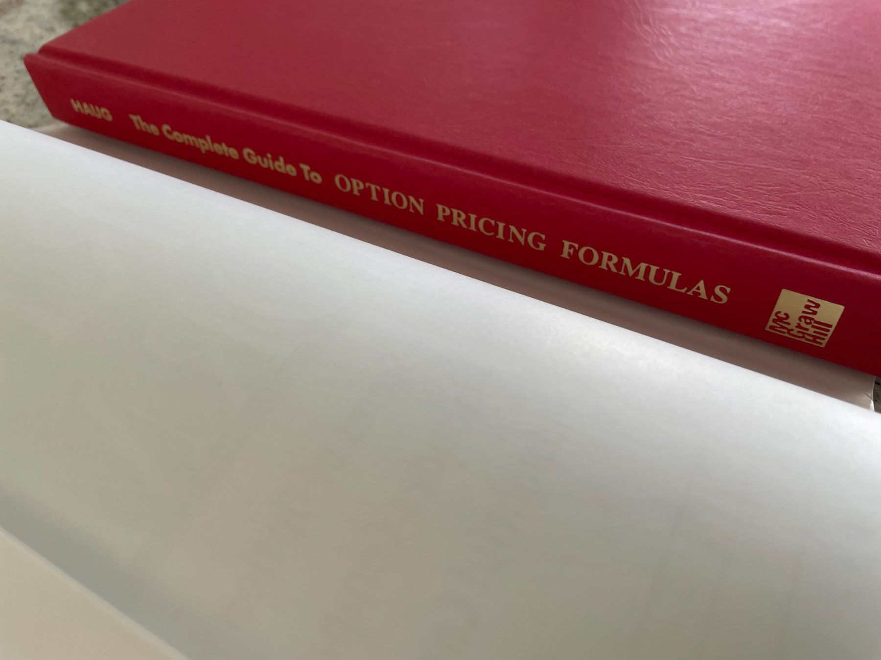 Livres: The Complete Guide to Option Pricing Formulas - E. G. Haug – D'occasion à Petit Lancy par gil_hr6v 4