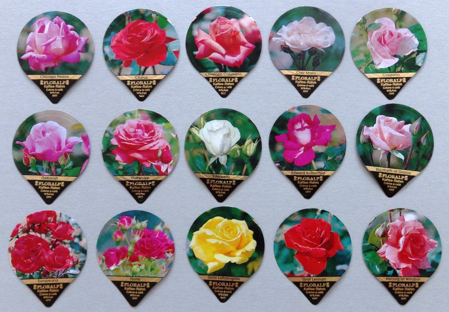 Floralp Coperchi dei cremini per caffè: Série 72 - Roses  (40) – Usato da Fétigny venduto da cha_cz69 3