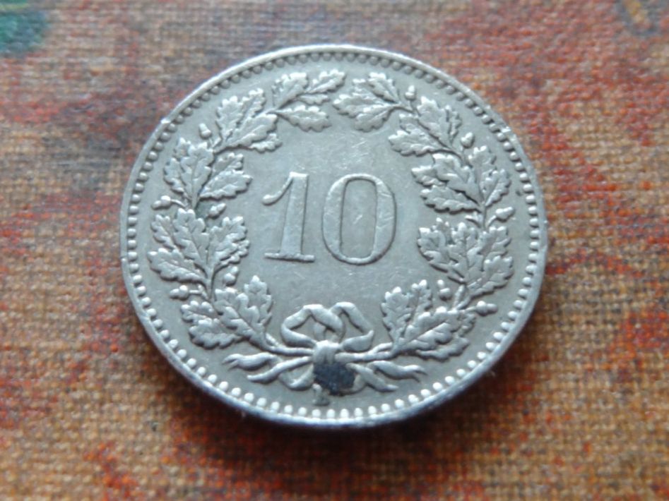 Tutti le monete: 10 Rp. 1954  (B) – Usato da Romanel-sur-Lausanne venduto da Swift13 1