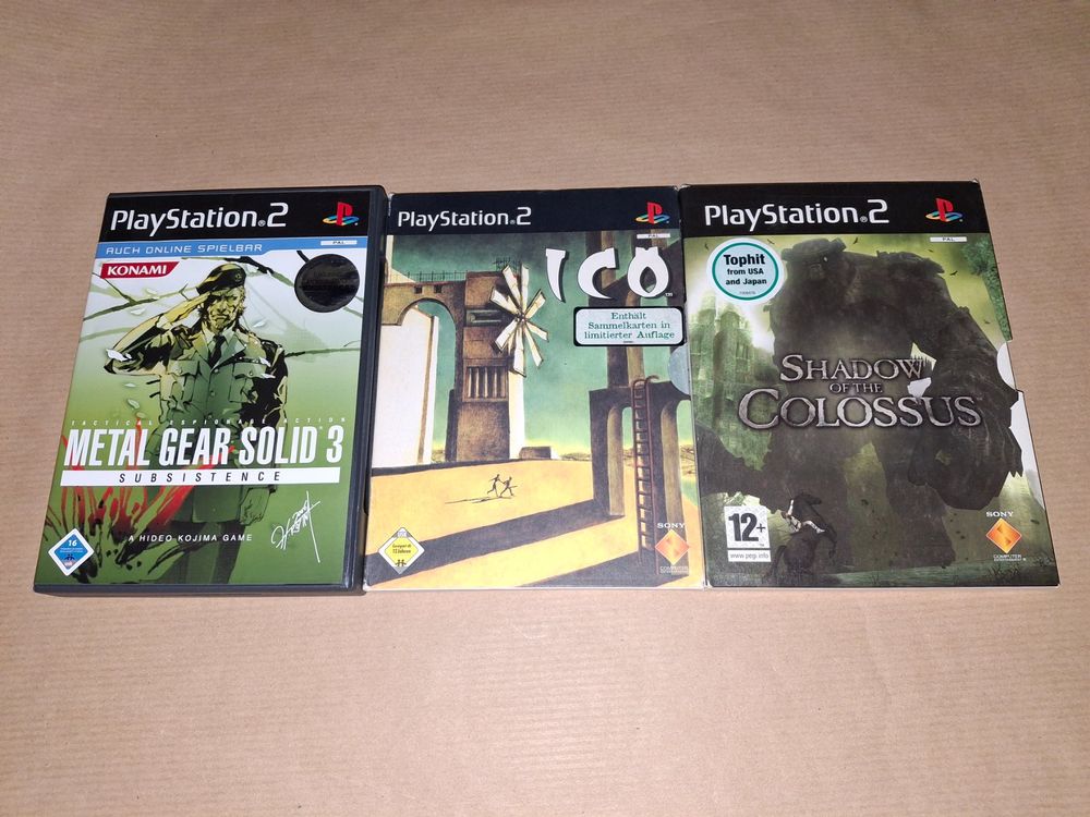 PS2 Special Set Ico Shadow of the Colossus MGS 3 Subsistence (Gebraucht ...