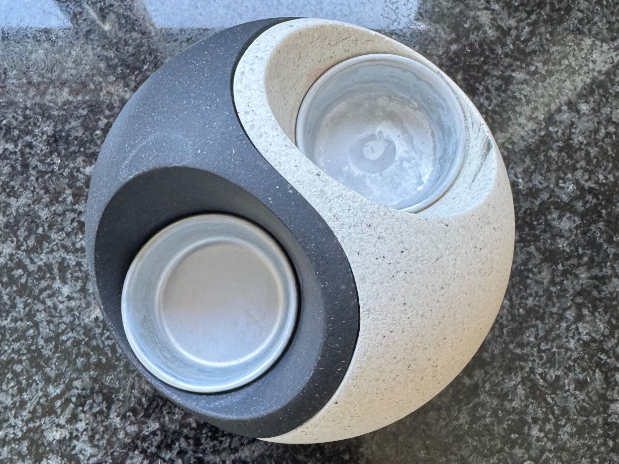 Portacandele: Yin und Yang Teelichthalter Stein – Usato da Steffisburg venduto da smocky17