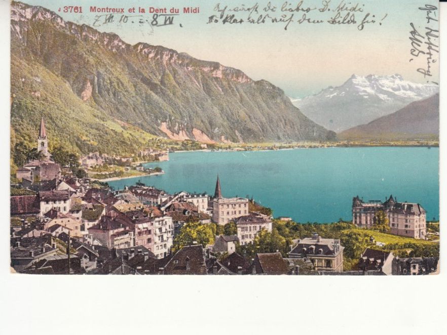Cartoline postali: Montreux 1910 – Usato da Bürglen TG venduto da StampGraf