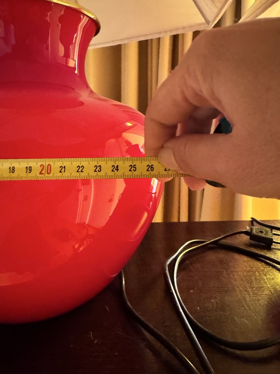 Murano Lampen: 2 rote Murano Tischlampen – Gebraucht aus Bern von Cardi11 2