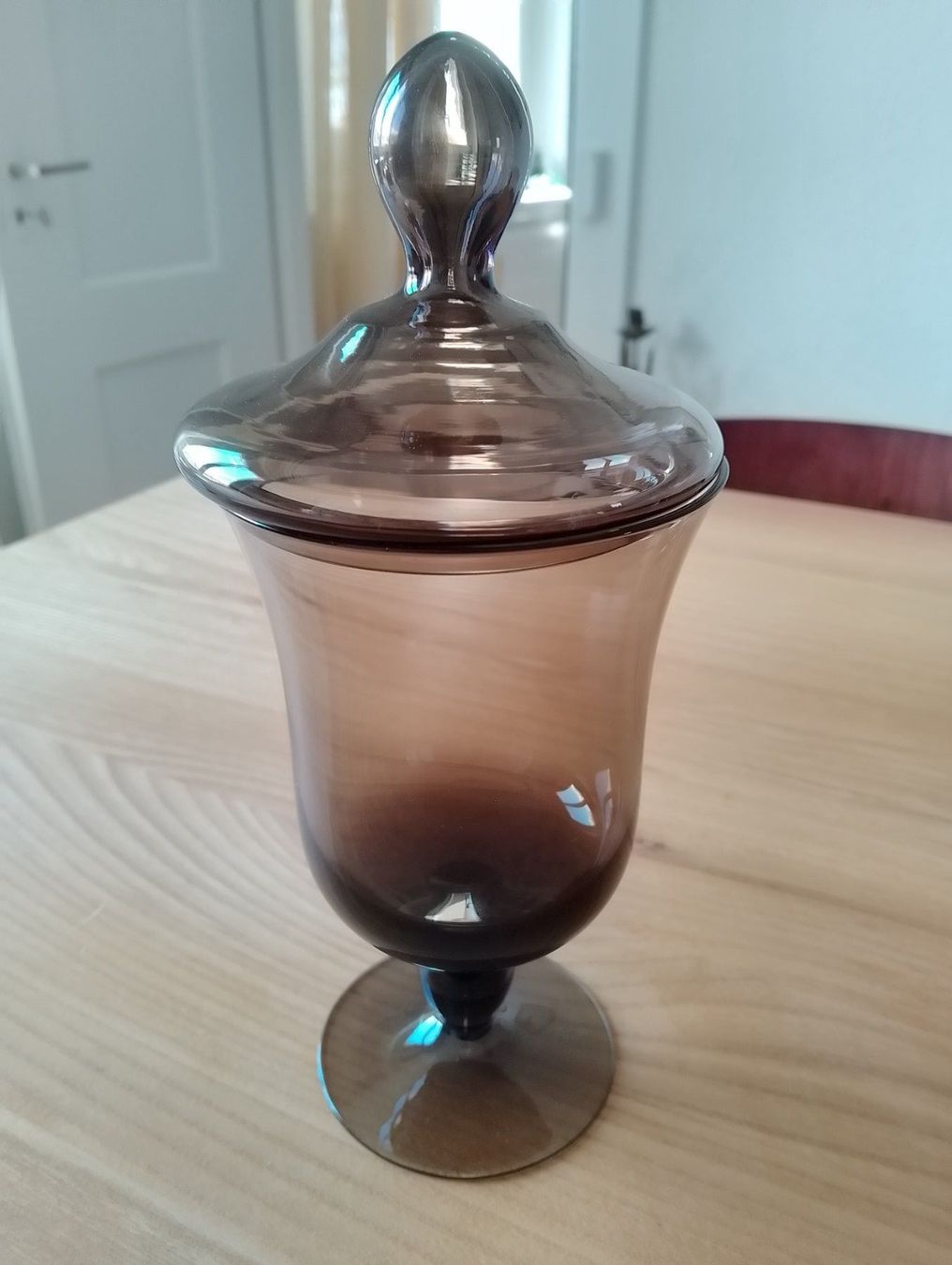 Bicchieri: Wunderschöne Vintage Glasdose mit Deckel + Cognac-Schwenker – Usato da Luzern venduto da _gluecksfund_ 1