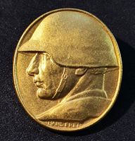 V042B - Brosche Schweizer Nationalspende Silber vergoldet