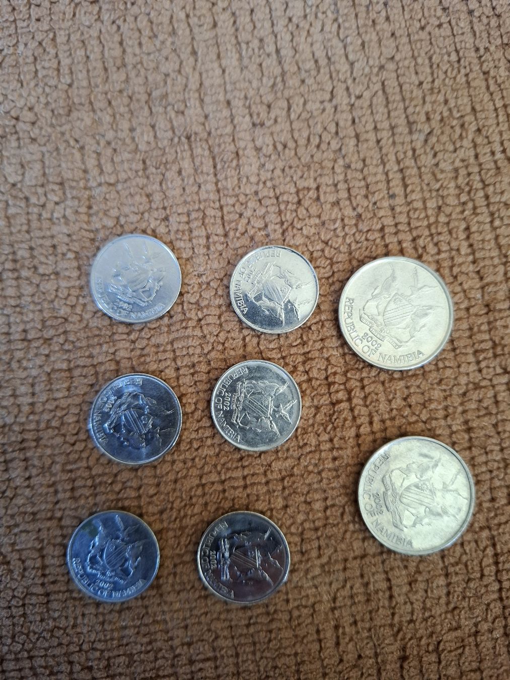 Tutti le monete: Namibia 5 & 10 Cent Münzen Konvolut 7 Stk. – Usato da Winterthur venduto da Simime 1