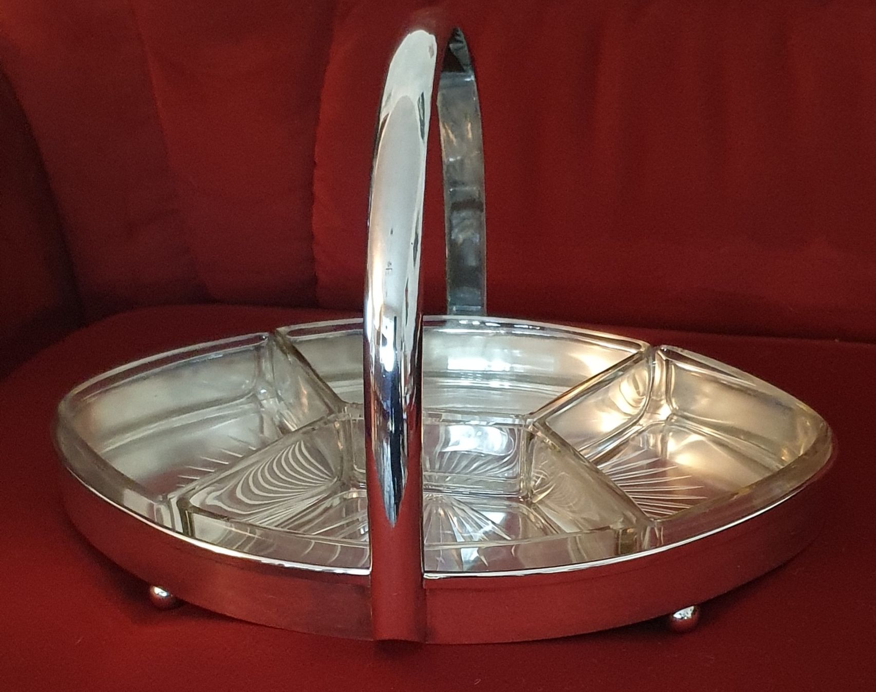 Set di piatti: Art Deco Konfekt-Serviertablett WK Kayser Versilbert – Usato da Kreuzlingen venduto da Rschweiz1